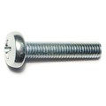 Midwest Fastener M5-0.80 x 25 mm Phillips Pan Machine Screw, Zinc Plated Steel, 50 PK 51562